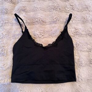 Aritzia Black Lace Trim Camisole